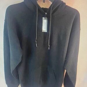 Boohoo Men's Black Hoodie Sweater